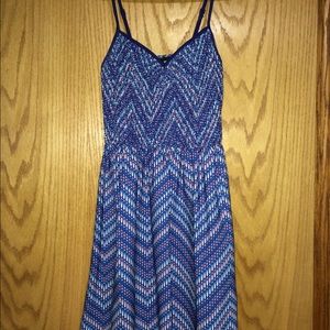 Red, white, and blue spring dress